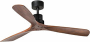 Faro Lantau 132CM Matt Black Ceiling Fan, 6-Speed, Remote, Quiet, Modern