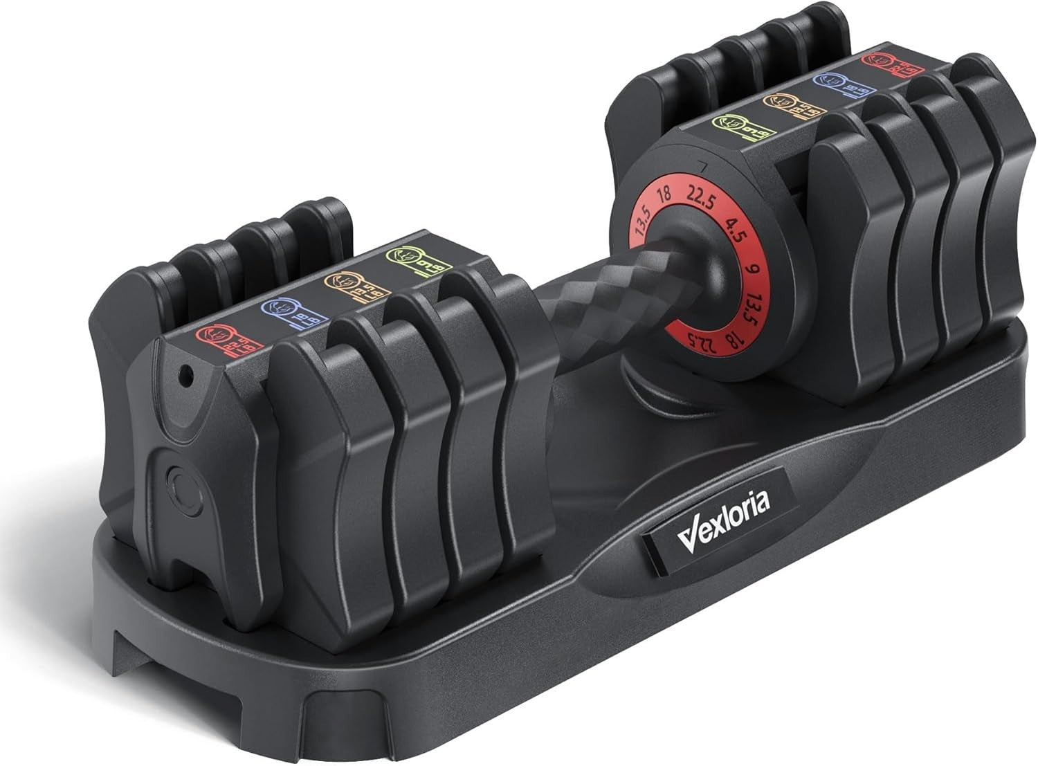 22.5LB Adjustable Dumbbell 5-in-1 Quick Adjust Single Home Gym Weight