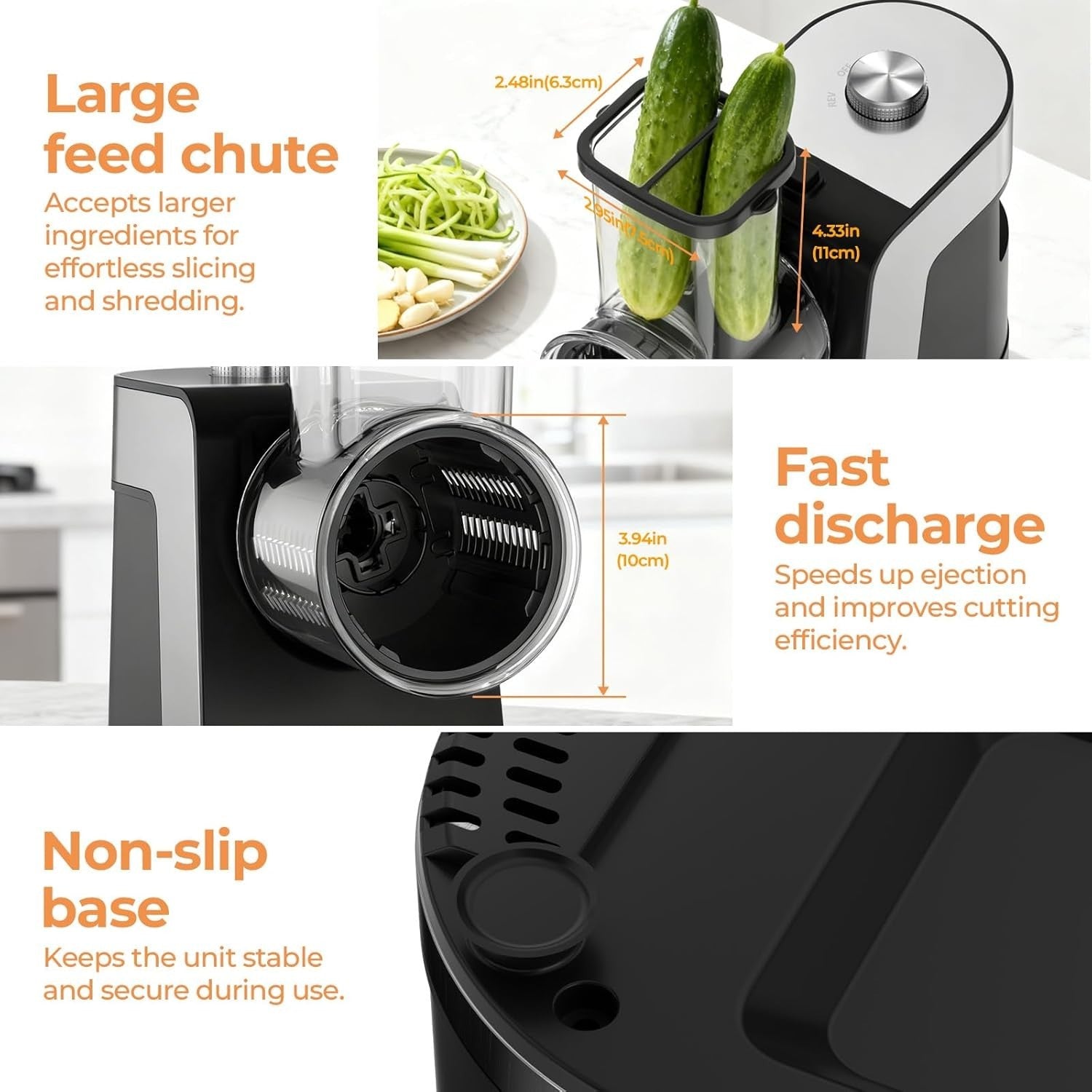 4 in 1 Electric Meat Grinder Sausage Maker Cheese Grater Mincer