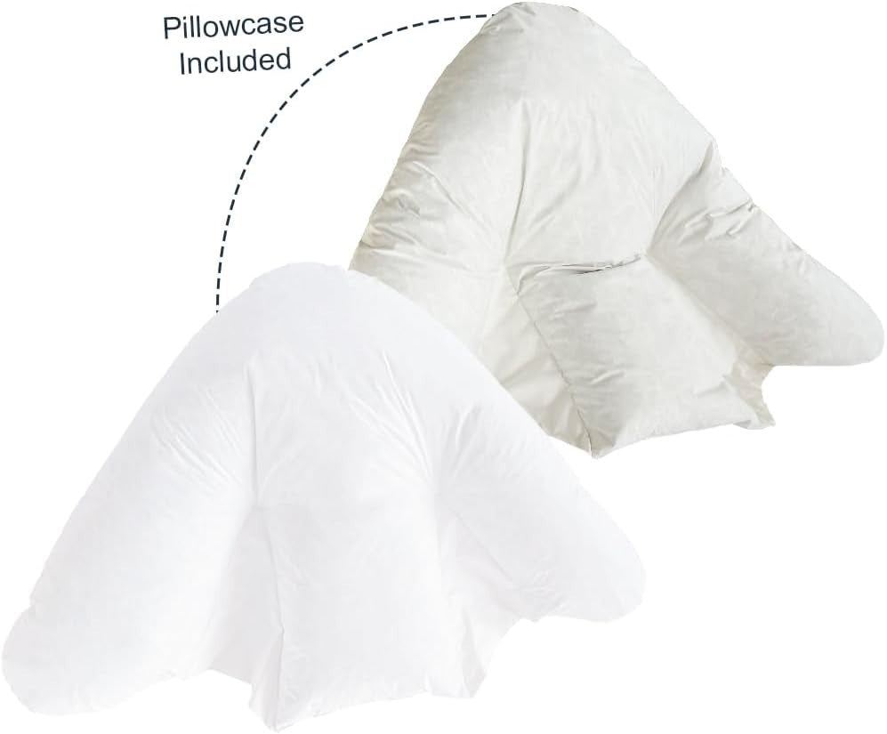 Batwing Reading Pillow Back Lumbar Support Ergonomic Feather Filled