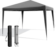 3x3m Pop Up Gazebo Adjustable Waterproof Outdoor Canopy w/ Roller Bag Grey