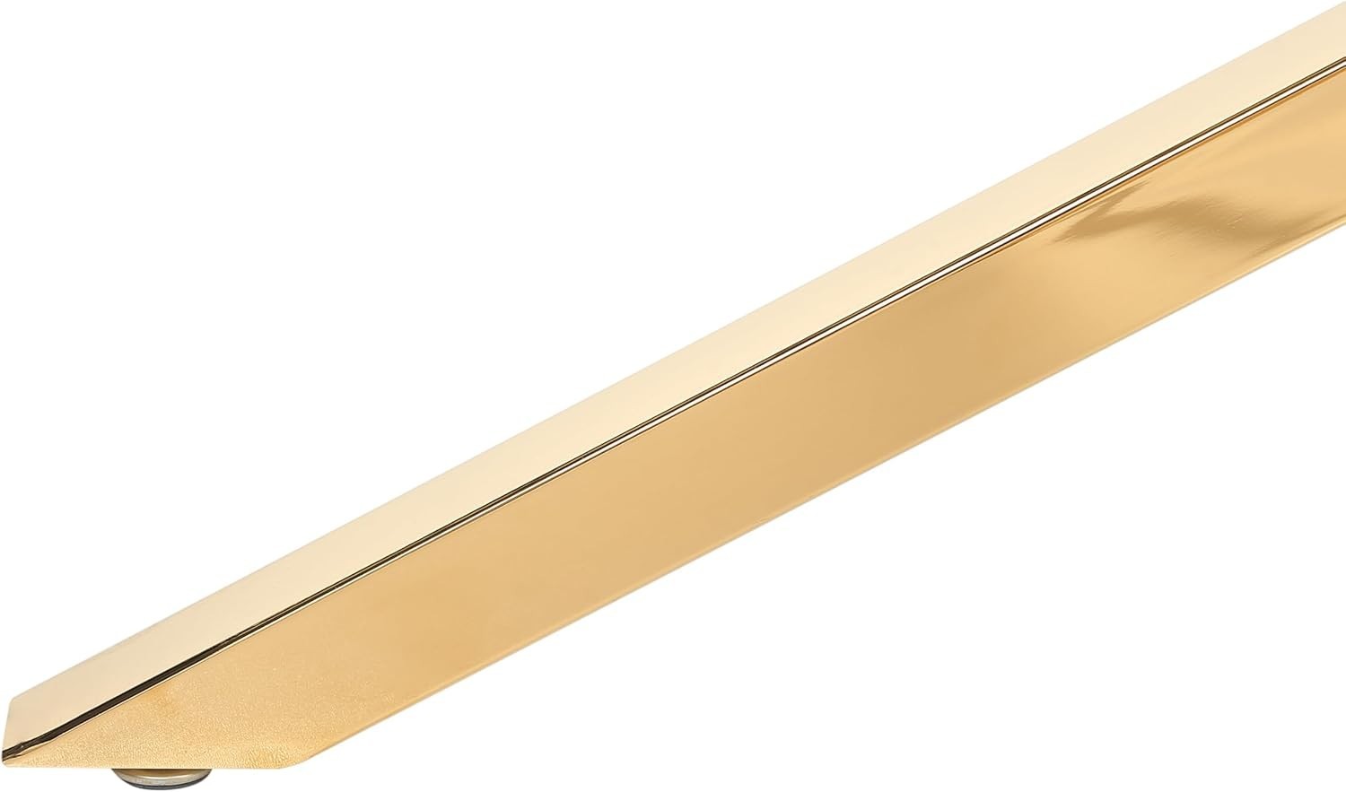 Rectangular Glass Dining Table 160x90cm Gold Metal Modern Kitchen Table