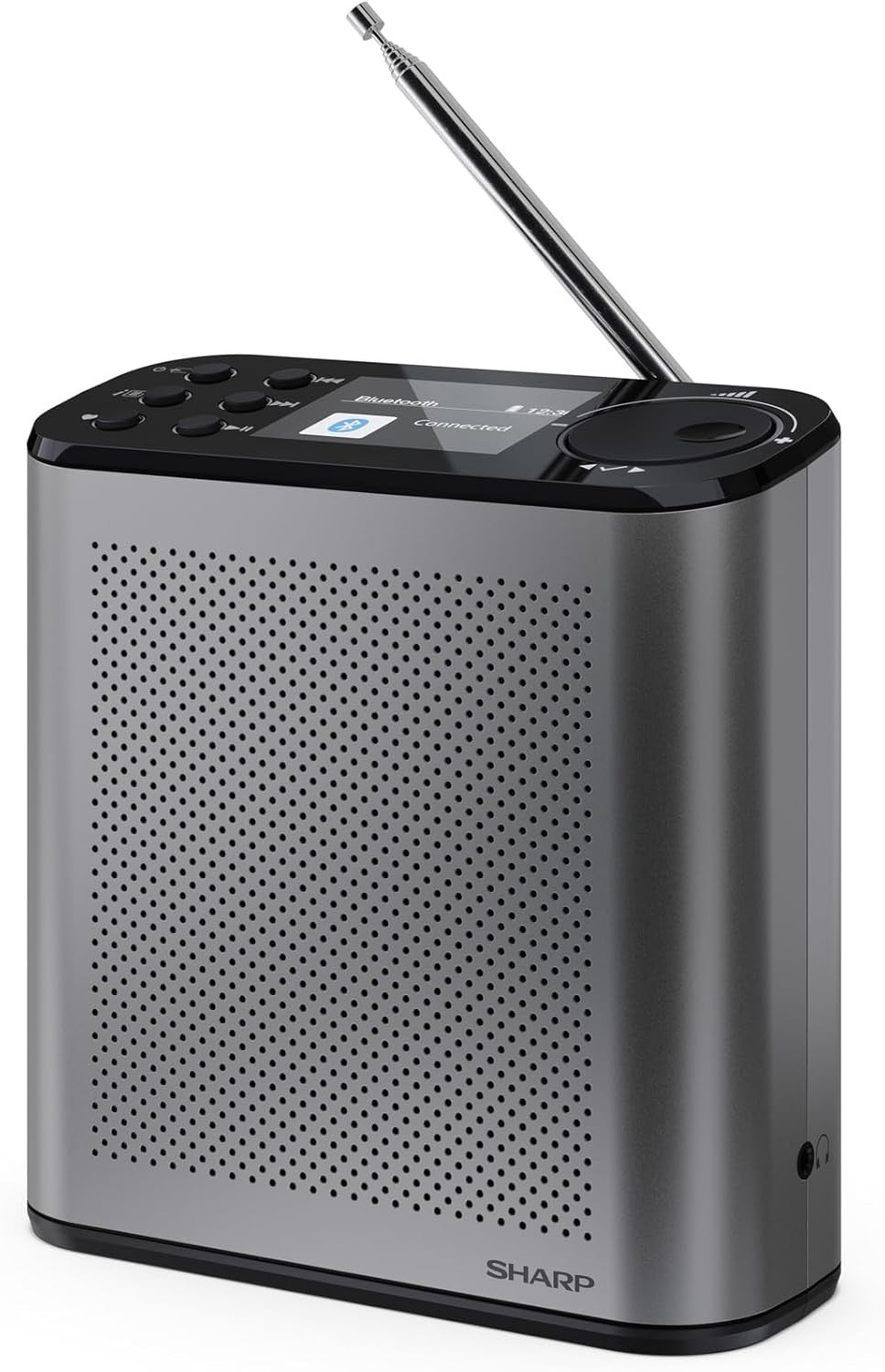 Portable DAB+/FM Digital Radio Bluetooth 5.3 Colour Display USB Storm Grey