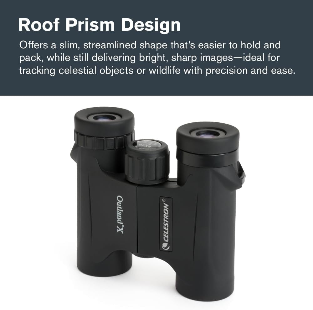8x25 Compact Binoculars Waterproof Fogproof HD Optics Lightweight Travel