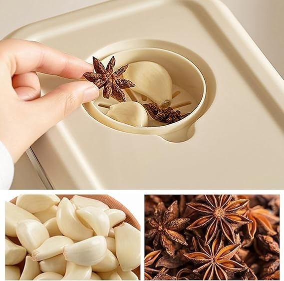 10KG Airtight Press Rice Storage Container with Window Grain Dispenser