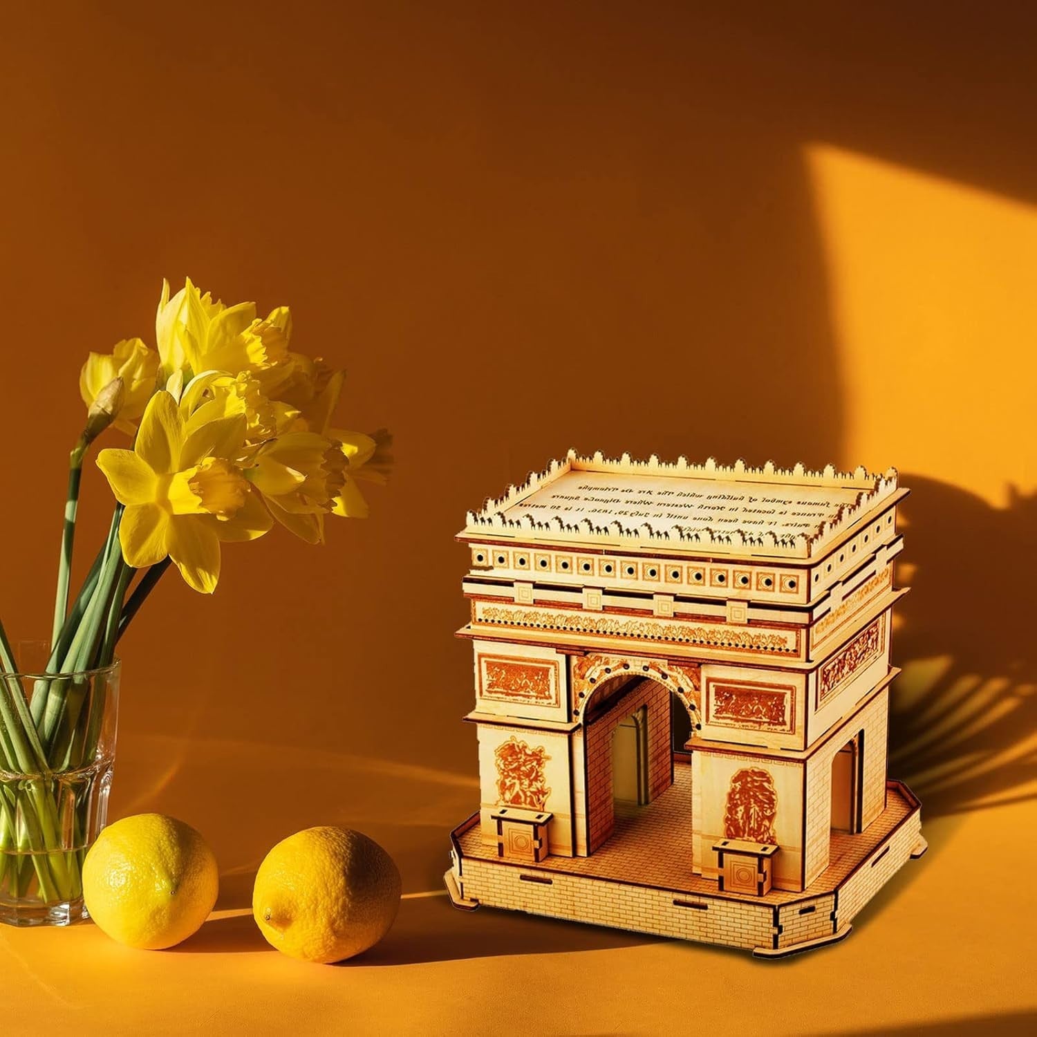 3D Wooden Puzzle Arc De Triomphe Model Kit DIY Educational Gift