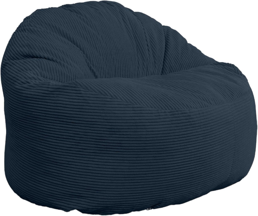Giant Bean Bag Chair Foam Filled Corduroy Soft Lounge Seat with Back Support