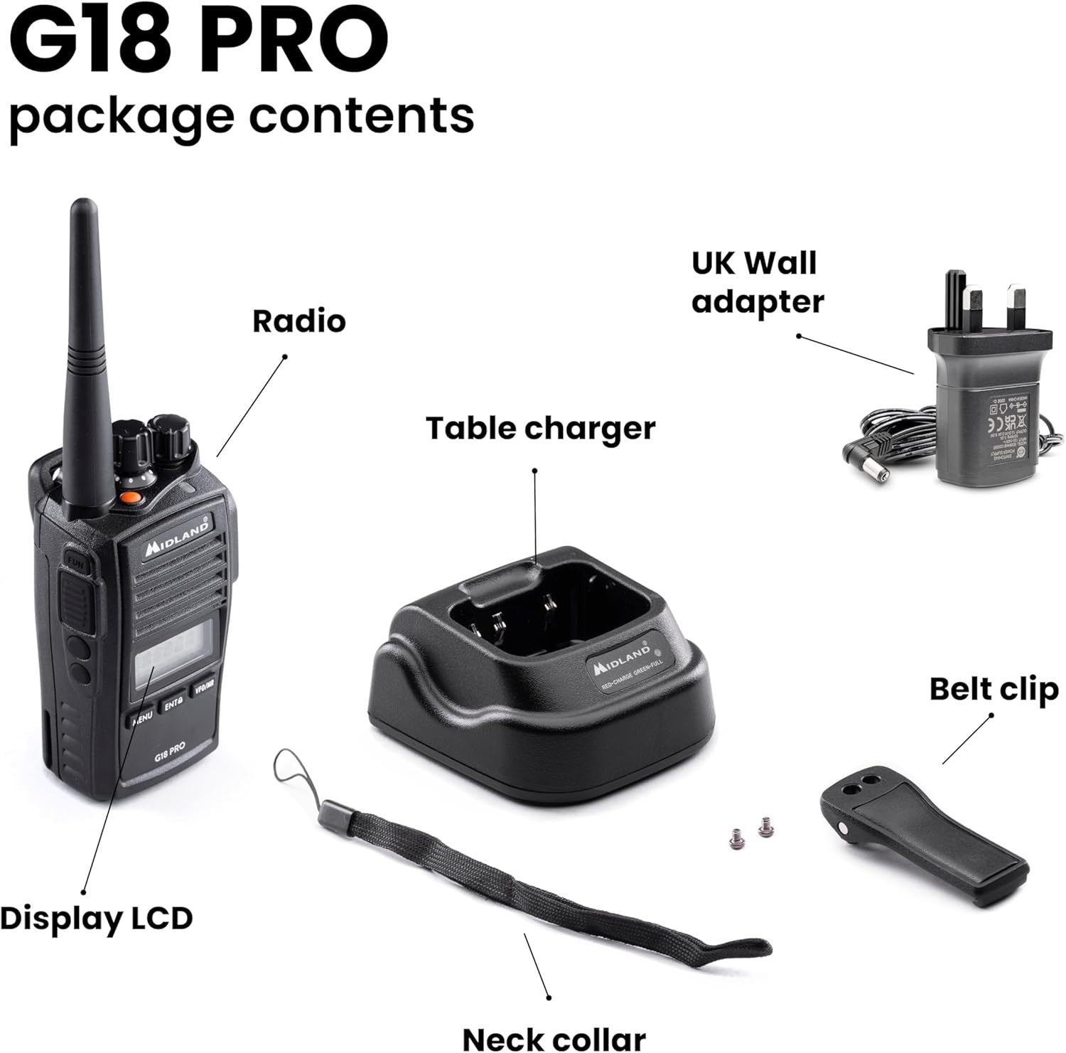 IP67 Waterproof Walkie Talkie 99 Channel PMR446 12Km Pro Radio