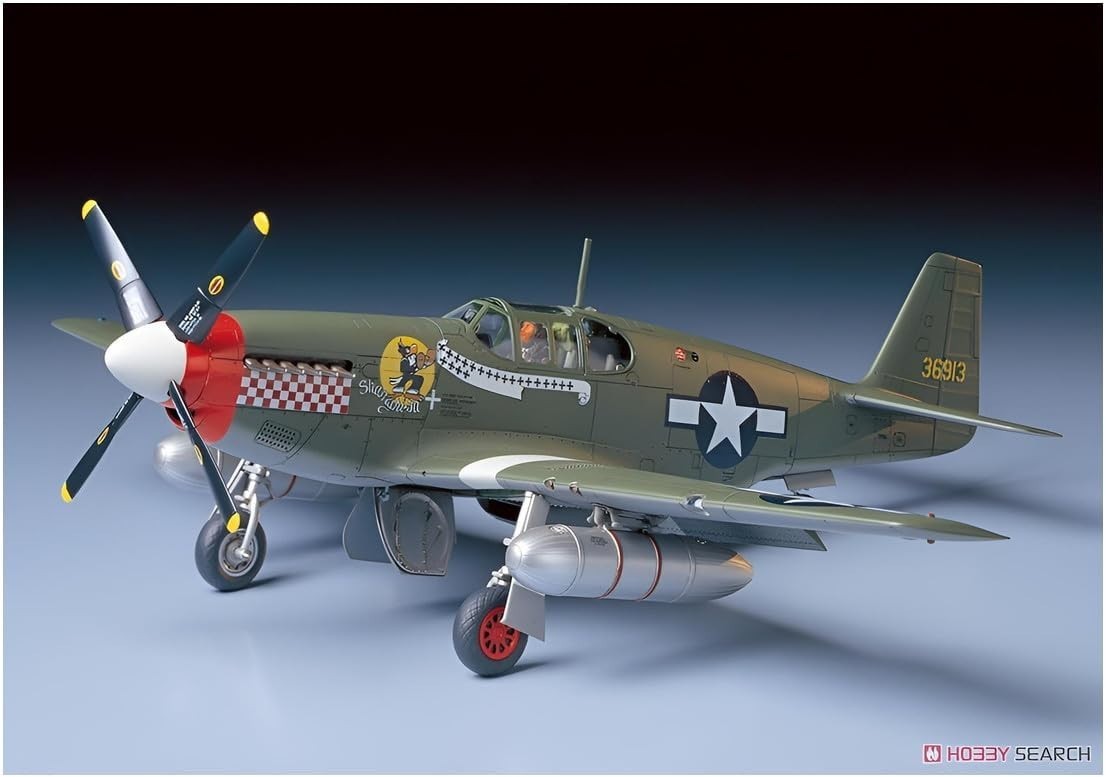 WWII P-51B Mustang 1:48 Scale Plastic Model Kit | US Fighter Aircraft