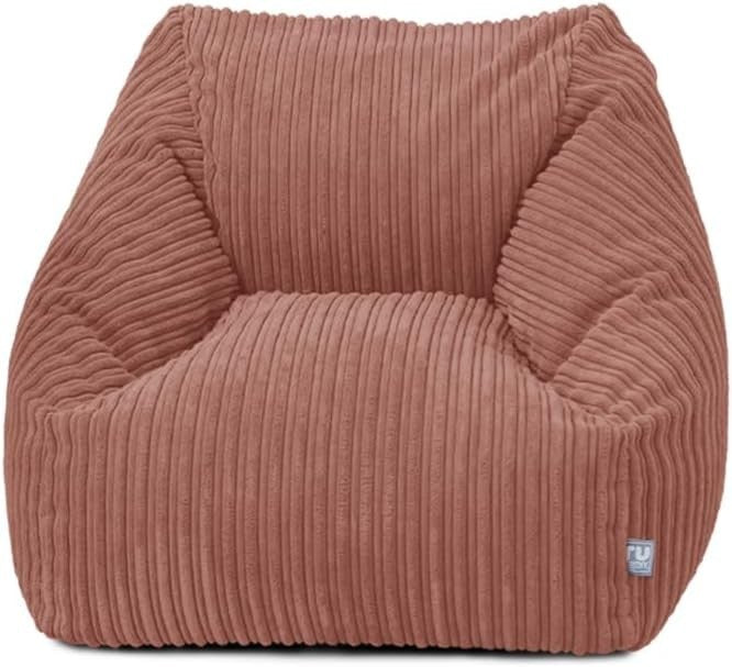 Blush Pink Kids Corduroy Bean Bag Chair Snuggle Armchair Washable Seat
