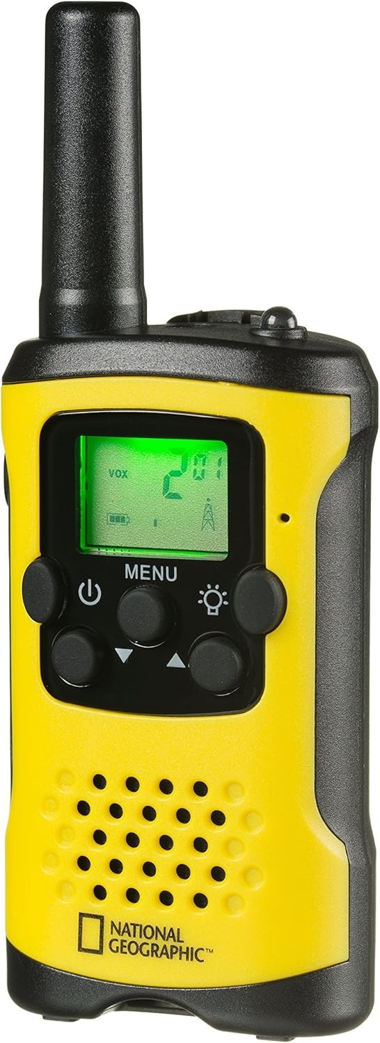 FM Walkie Talkies Long Range 6km 8 Channel LCD Flashlight Portable