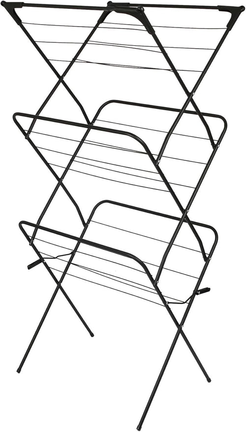 3 Tier Clothes Airer Foldable Compact Laundry Drying Rack Indoor Outdoor