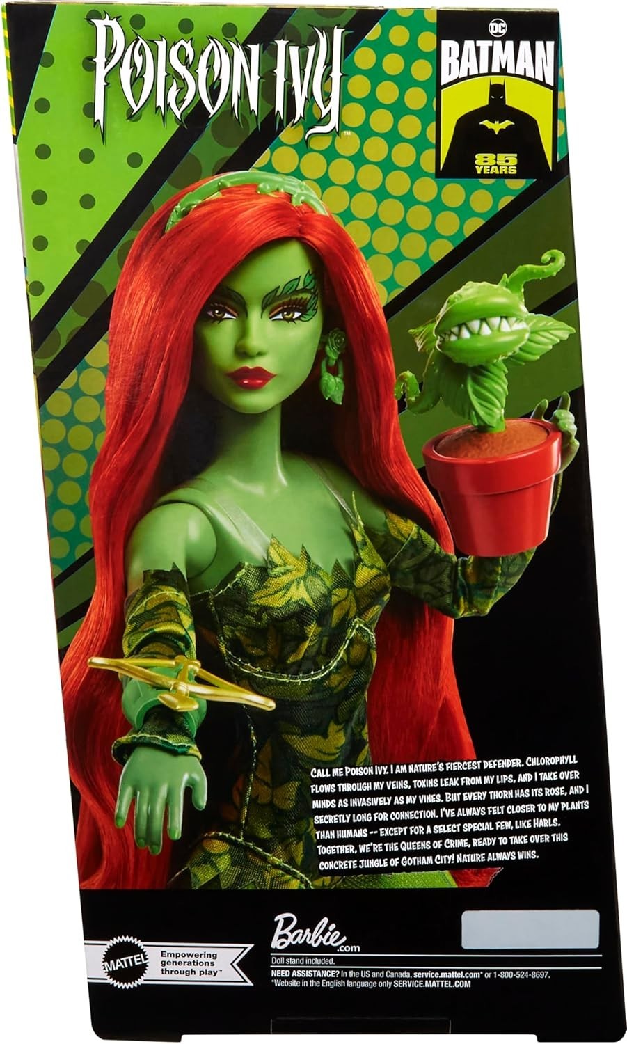 Collector Villain Fashion Doll Green Skin Vine Outfit Accessories