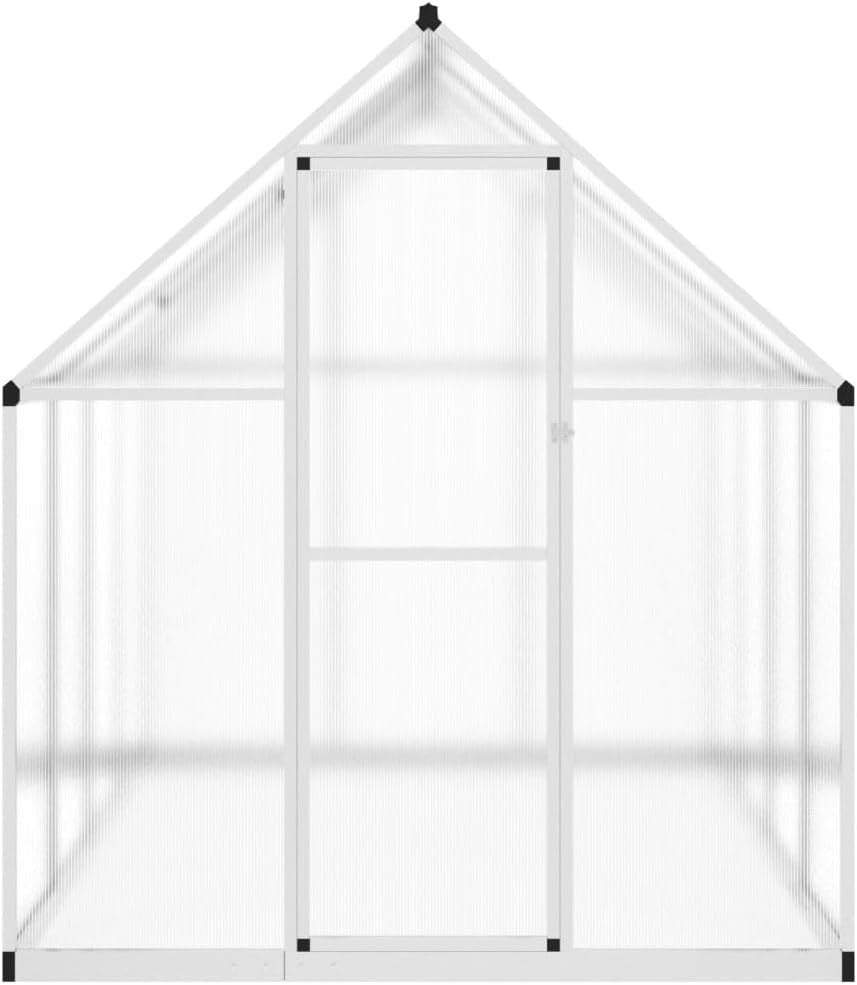 Aluminium Walk-In Greenhouse 224x169x195cm Polycarbonate Large Garden