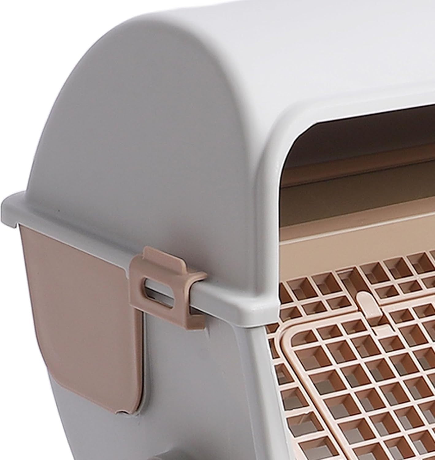 Semi Automatic Cat Litter Box Large Splash Proof Odor Control Tray