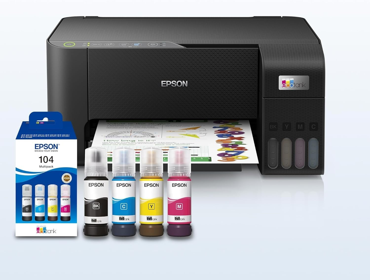 Yellow EcoTank ET-2861 WiFi Inkjet Printer A4 Duplex Low-Cost Printing