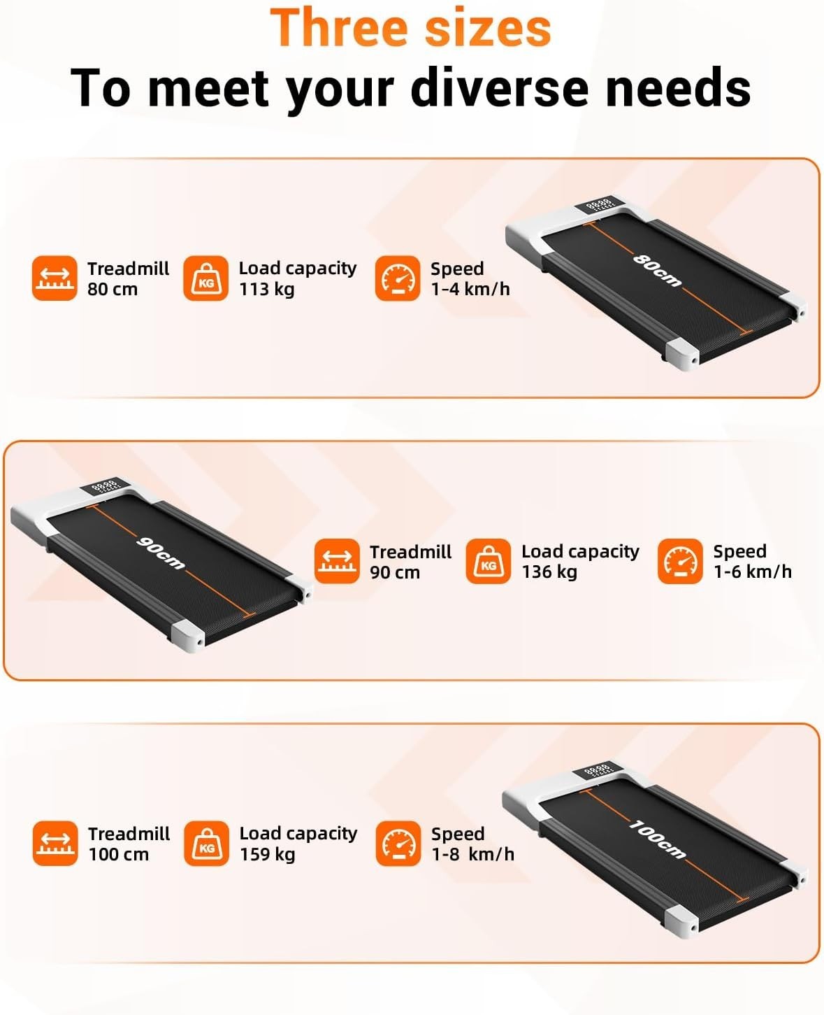 Compact Under Desk Treadmill – Quiet, Shock-Absorbing, AI Training, App-Control