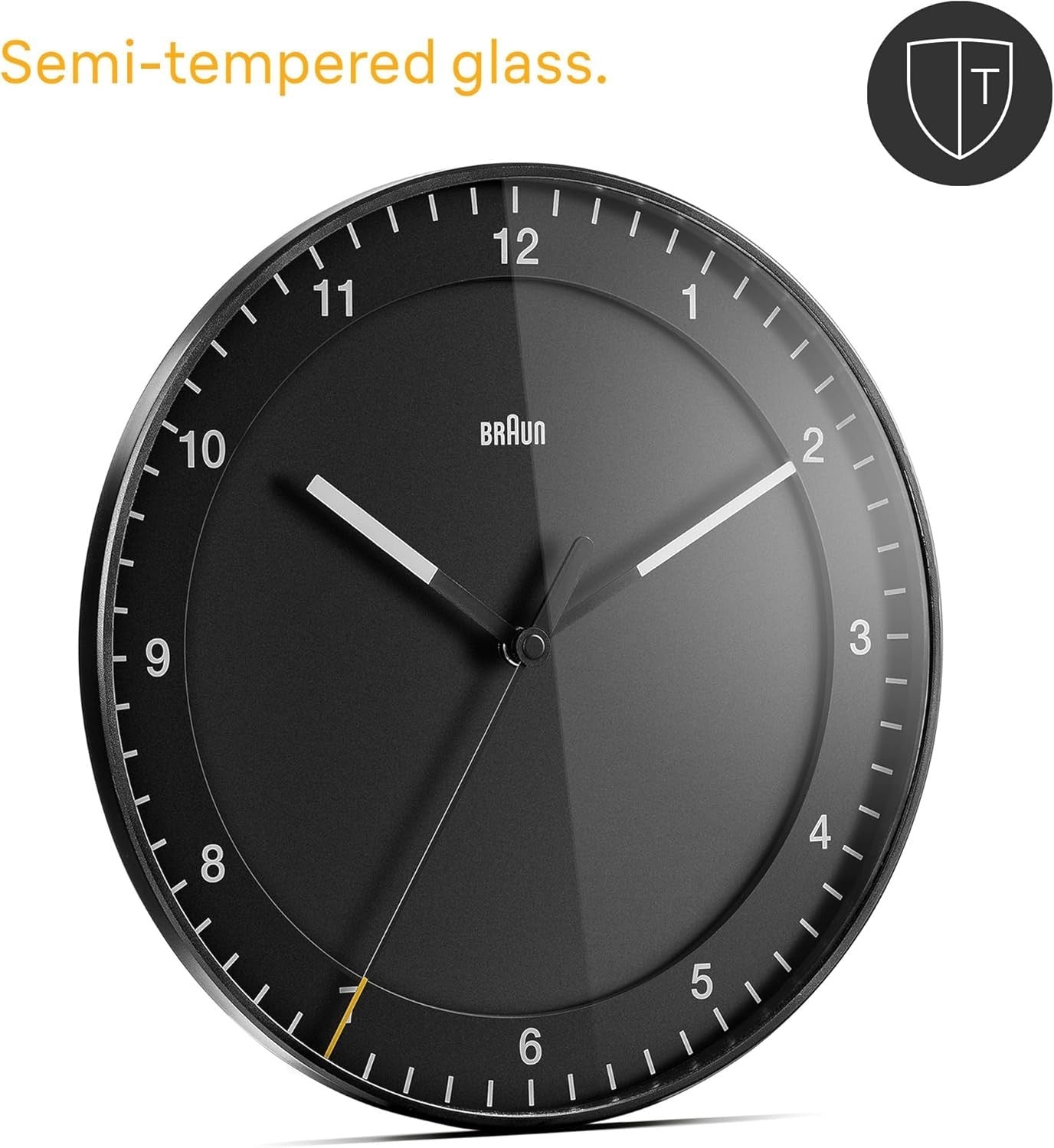 Silent Wall Clock Large Easy Read Non-Ticking Kitchen Office Modern