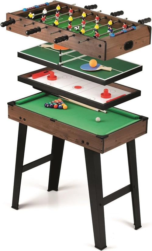 4 in 1 Multi Sports Game Table Pool Foosball Air Hockey Tennis Set