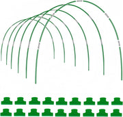 6pcs Adjustable Garden Hoop Frame Set for Raised Beds & Grow Tunnels 115×85cm