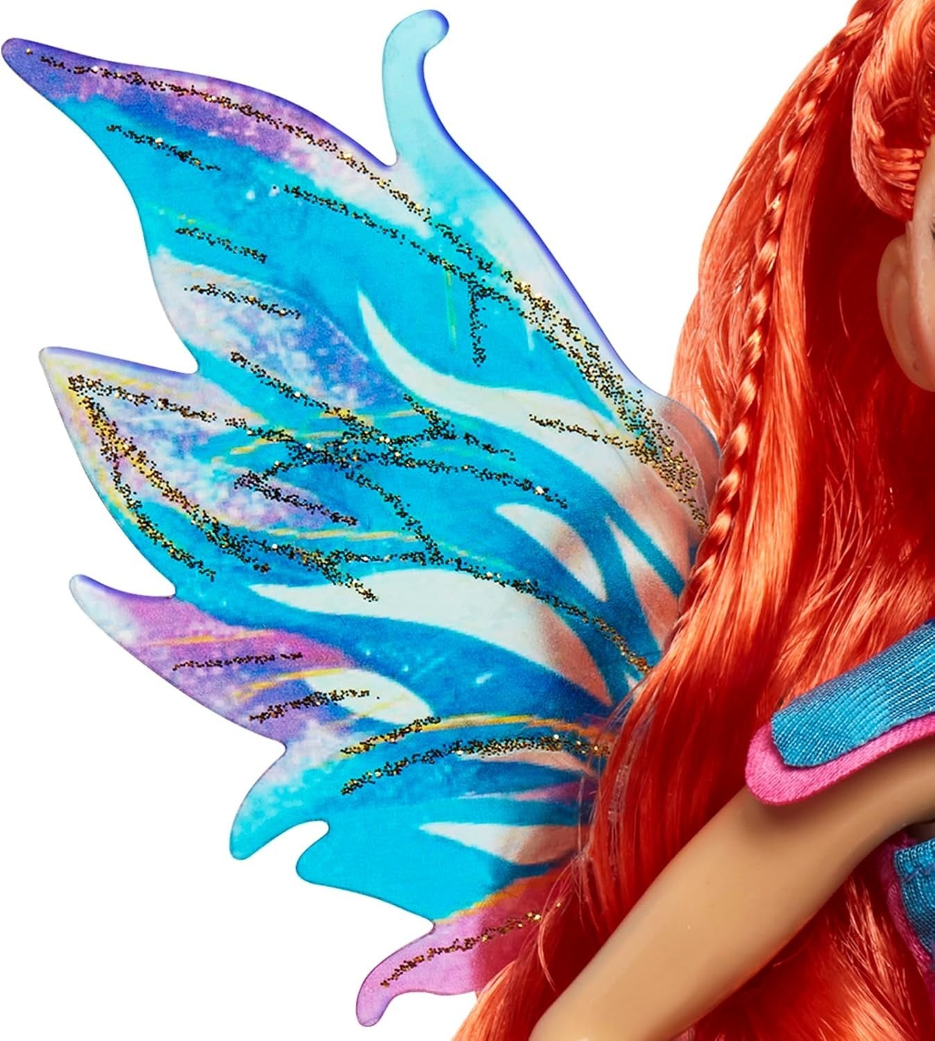 Fairy Fashion Doll with Wings Glitter Outfit Red Hair 10.5 Inch