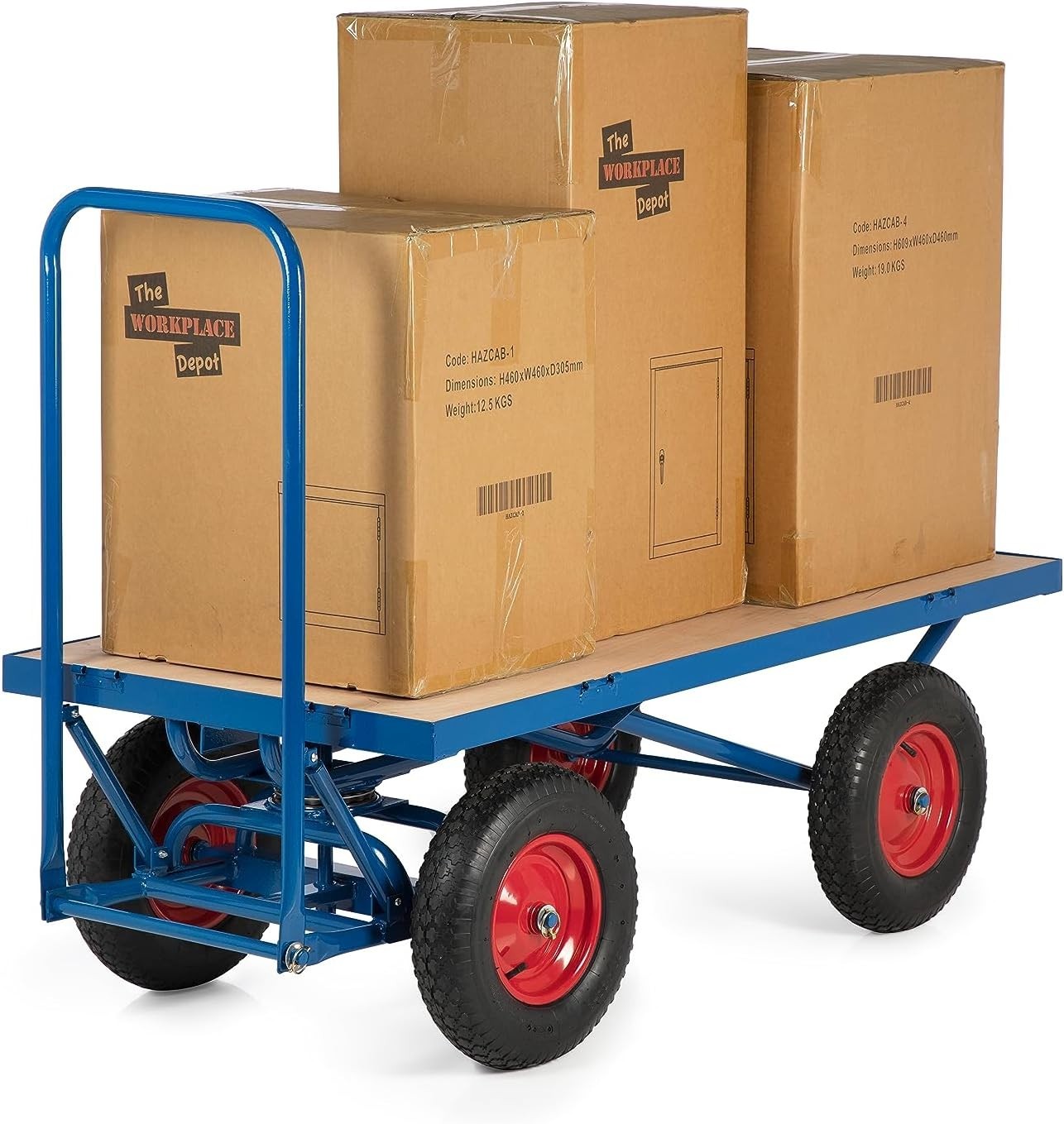 Heavy Duty Camping Trolley 250L Festival Wagon All-Terrain Wheels Adjustable