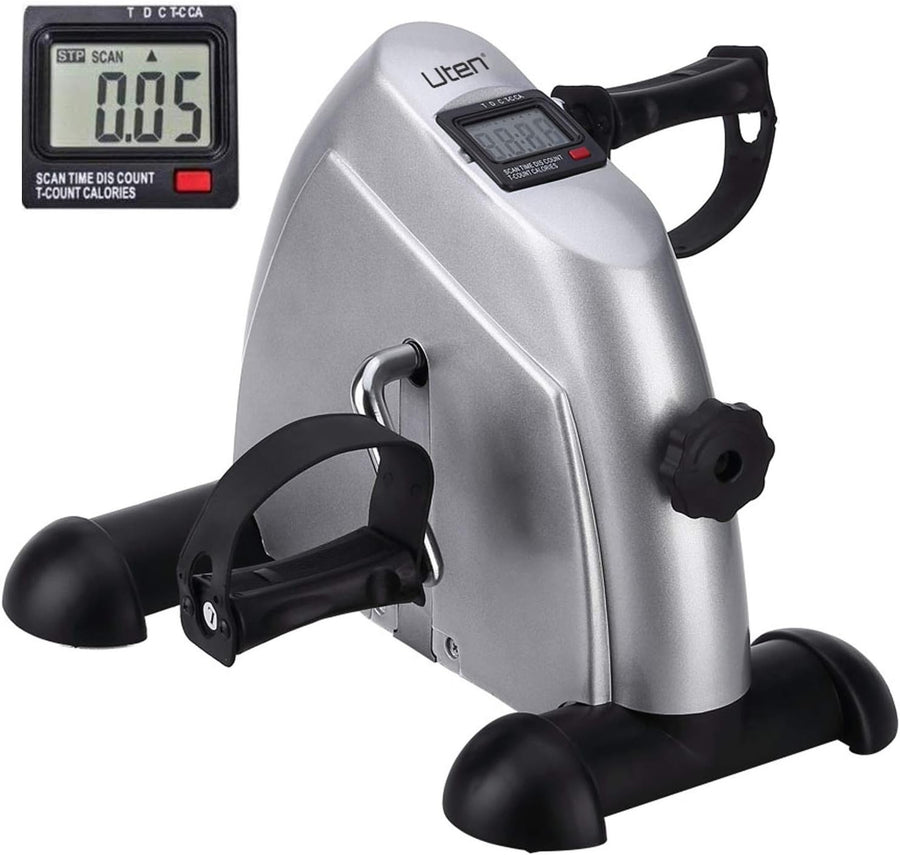 Mini Pedal Exercise Bike w/ LCD Display, Adjustable Resistance & Compact Design