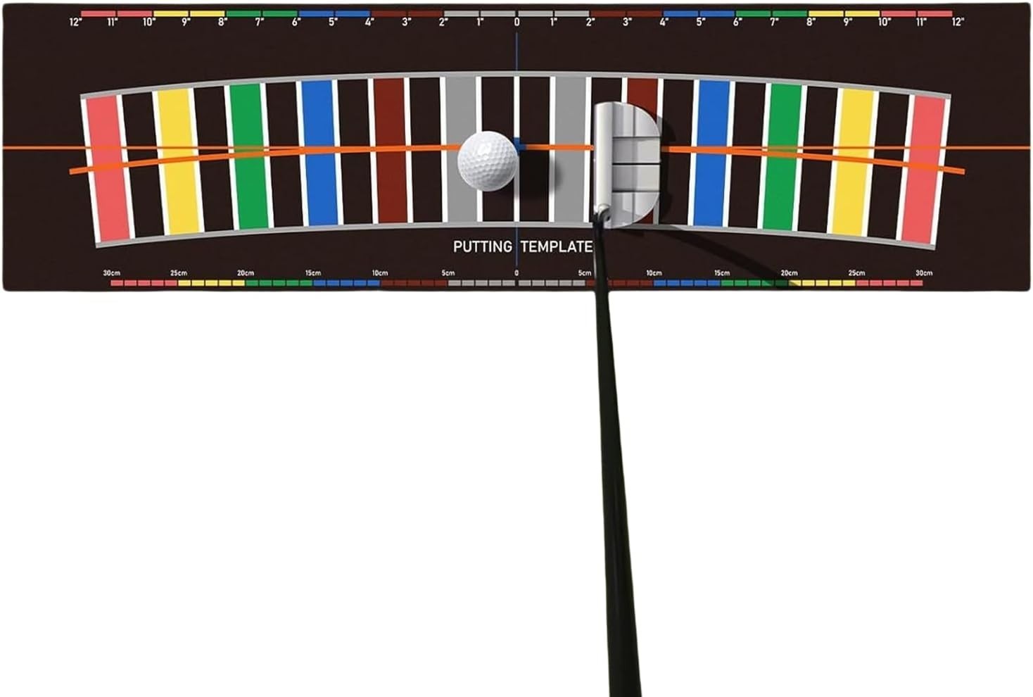 Golf Putting Mat Alignment Trainer 300cm Practice Aid Indoor Outdoor