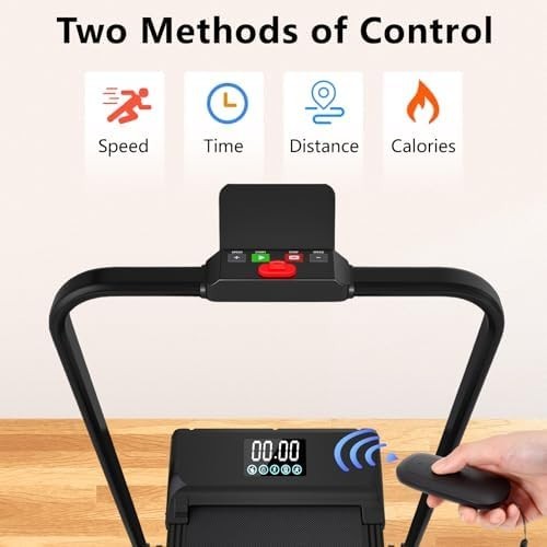 CANMALCHI Foldable Under Desk Treadmill 12KM/H LED Remote Compact Home
