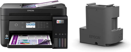 High-Capacity Wi-Fi Ink Tank Printer Black | Fast A4 Print Scan Copy