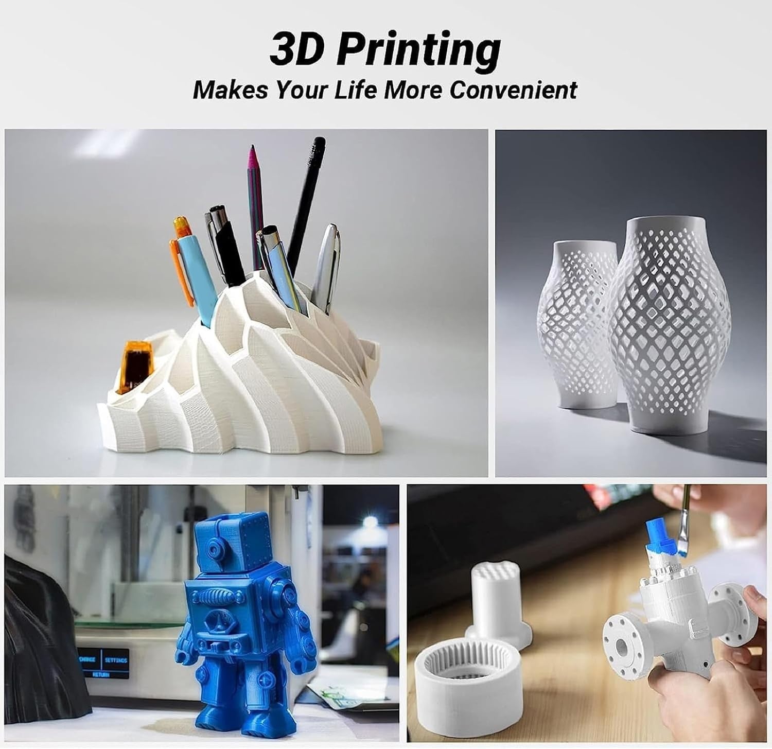 High Speed Mini 3D Printer Beginner Fast Heat 100x100x100mm GB Plug