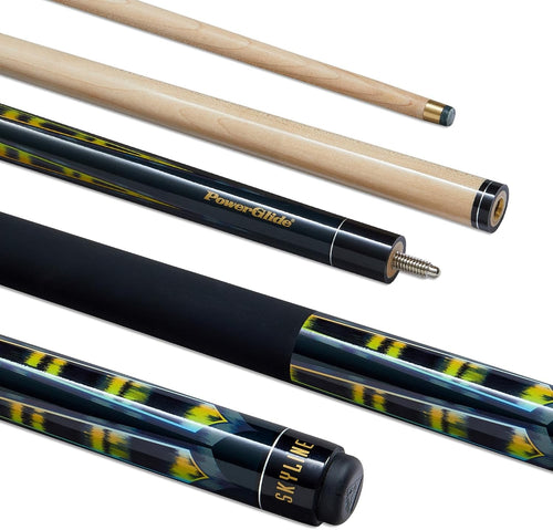 57" Maple Pool Cue Ramin Butt Rubber Grip 2-Piece Plastic Joint