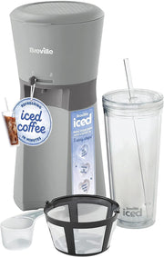 Iced Coffee Maker Single Serve Cold Brew Machine w/ Tumbler 625ml