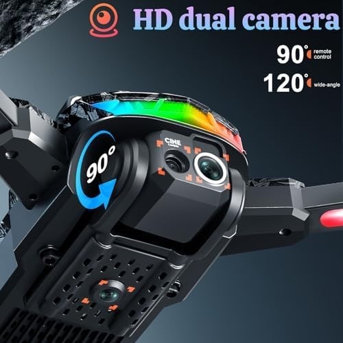 OBEST Mini Drone 1080P Camera Foldable RC Quadcopter 2.4" Screen 2 Batteries