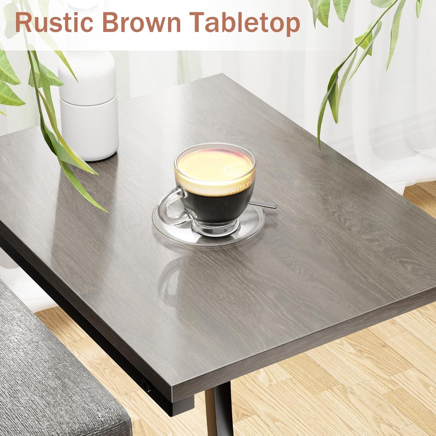 C Shaped Side Table Sofa End Table Slim Snack Laptop Tray Desk Small Space