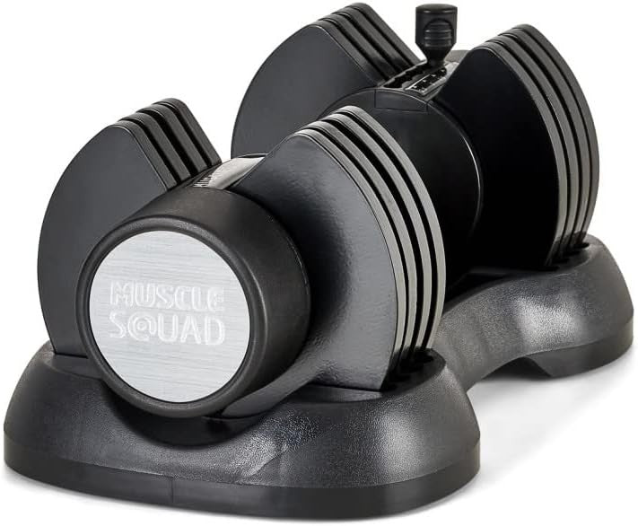 12.5kg Adjustable Dumbbell Single Quick Dial Compact Home Strength