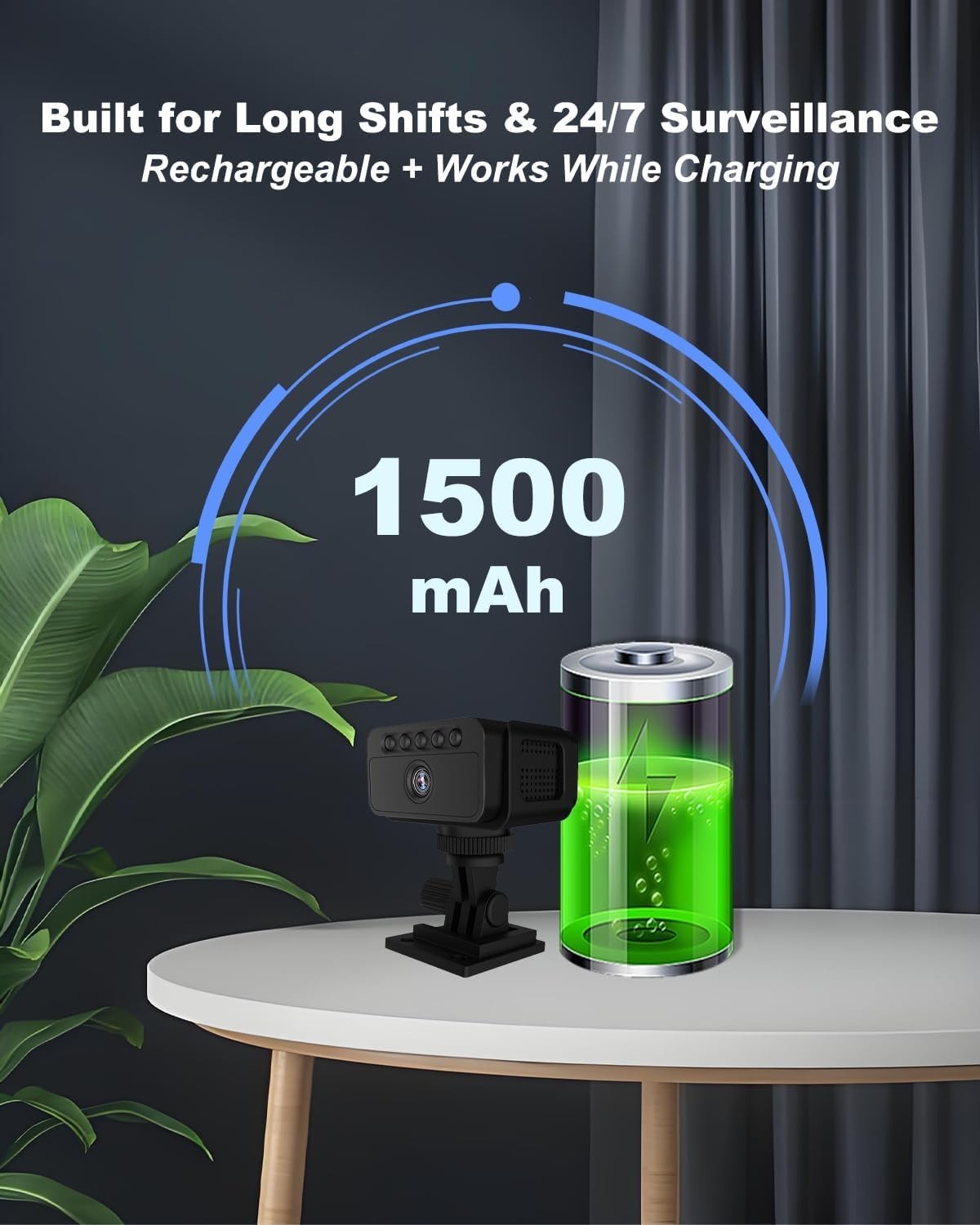 4K Mini Security Camera No WiFi Wireless Night Vision Motion Sensor