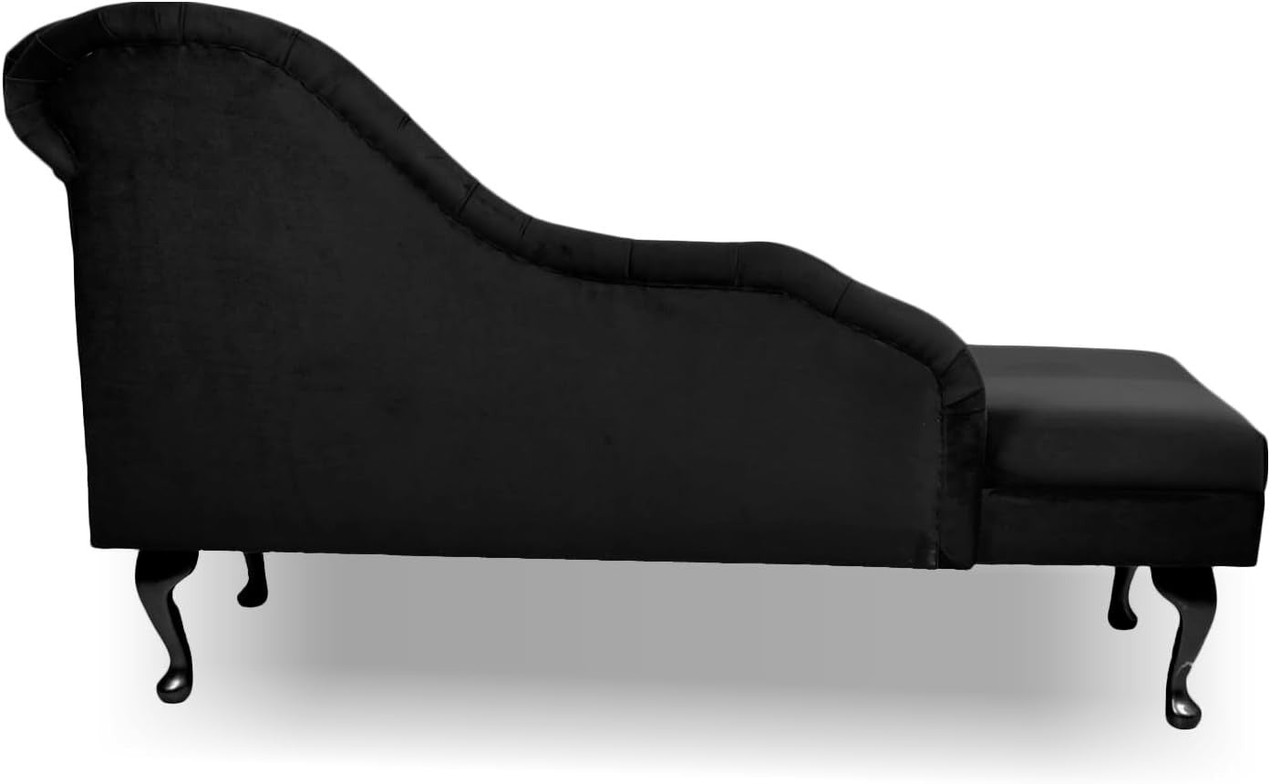 Velvet Tufted Chaise Lounge Sofa Right Hand – Handmade, Durable & Stylish