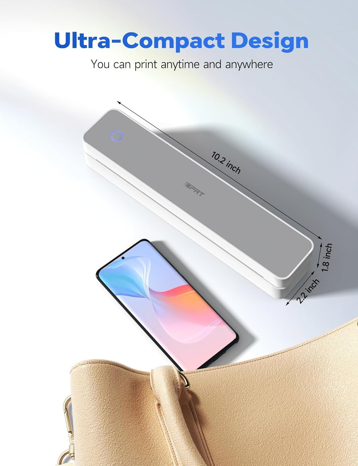 Portable Thermal Printer A4 Wireless Bluetooth Inkless Printer