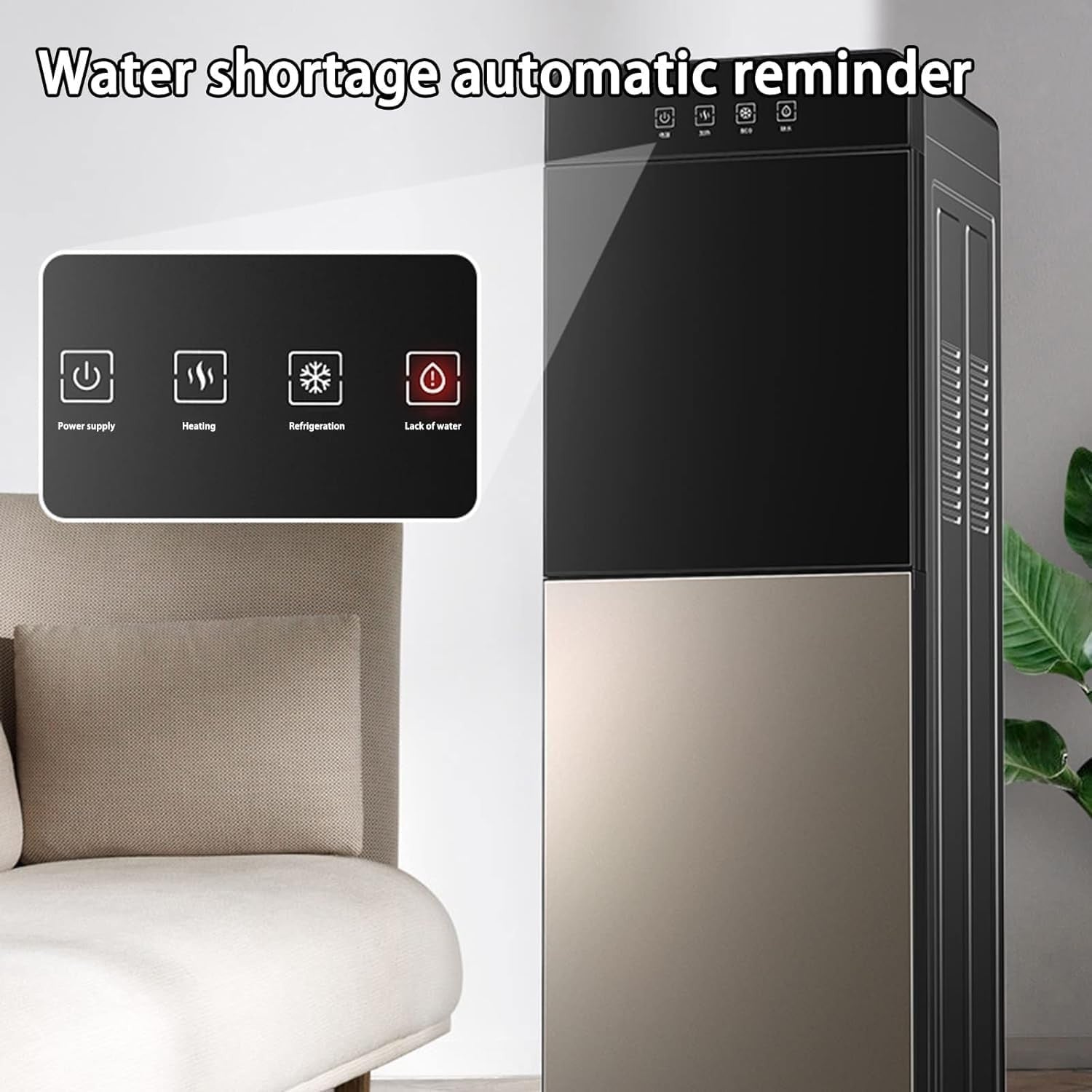 3-in-1 Hot Cold Water Dispenser Bottom Load 5 Gallon Home Office