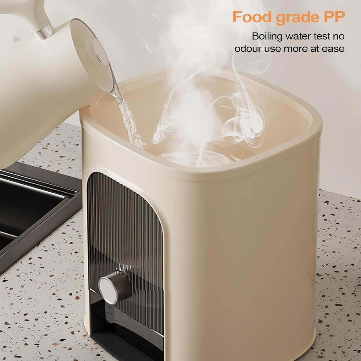 Airtight Rice Holder Dispenser Grain Storage Container with Lid Bin
