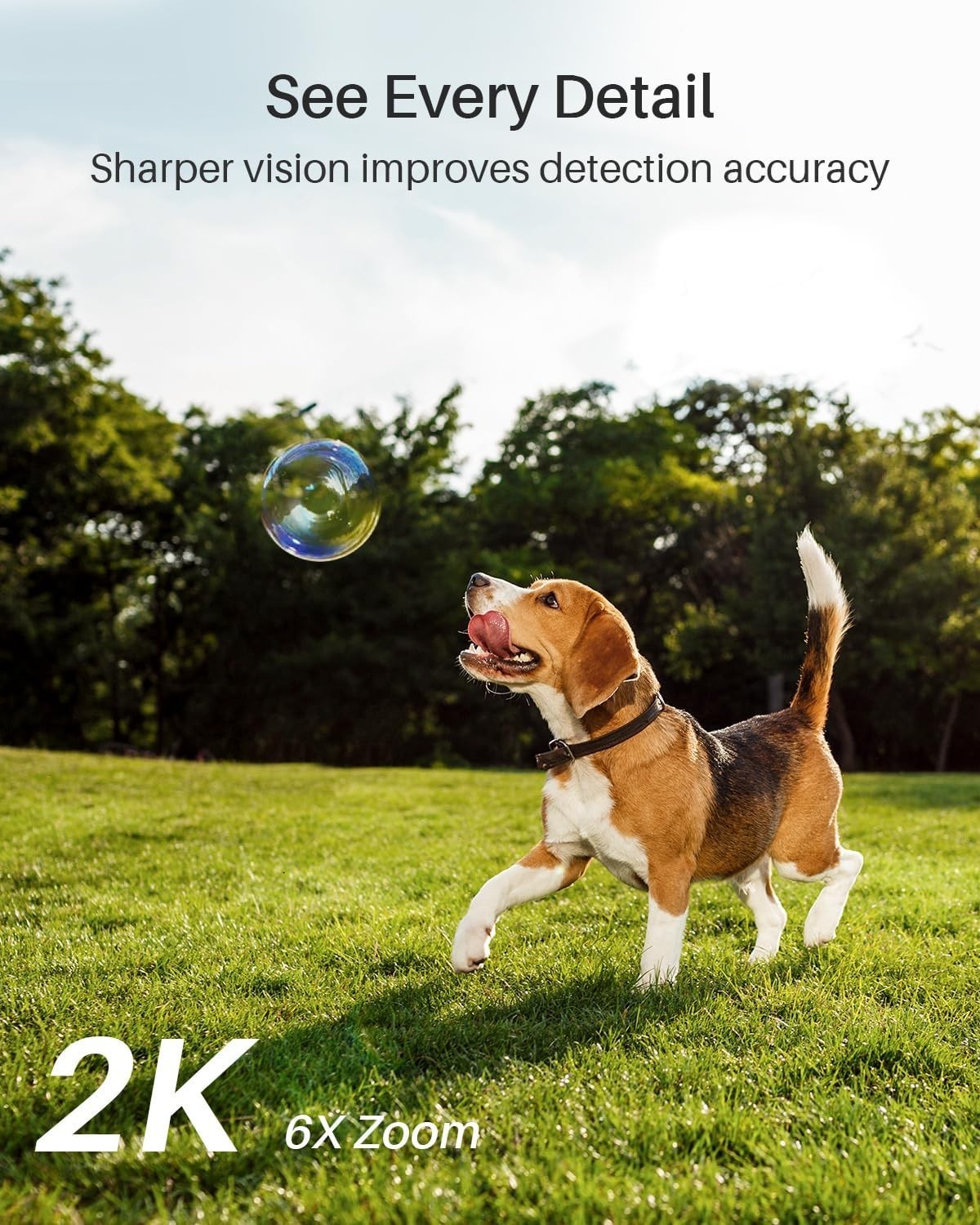 2K Solar Security Camera Add-On Wireless Outdoor Night Vision Alexa
