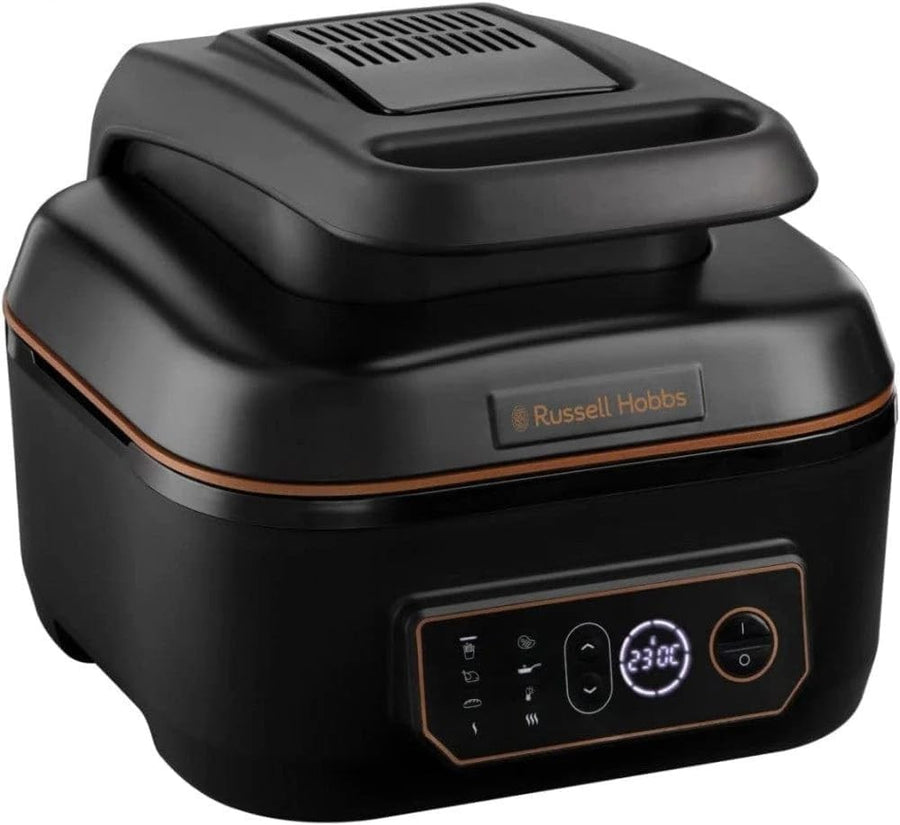 5.5L Air Fryer Multicooker 7-in-1 Grill Slow Cook Roast Bake 260°C Black