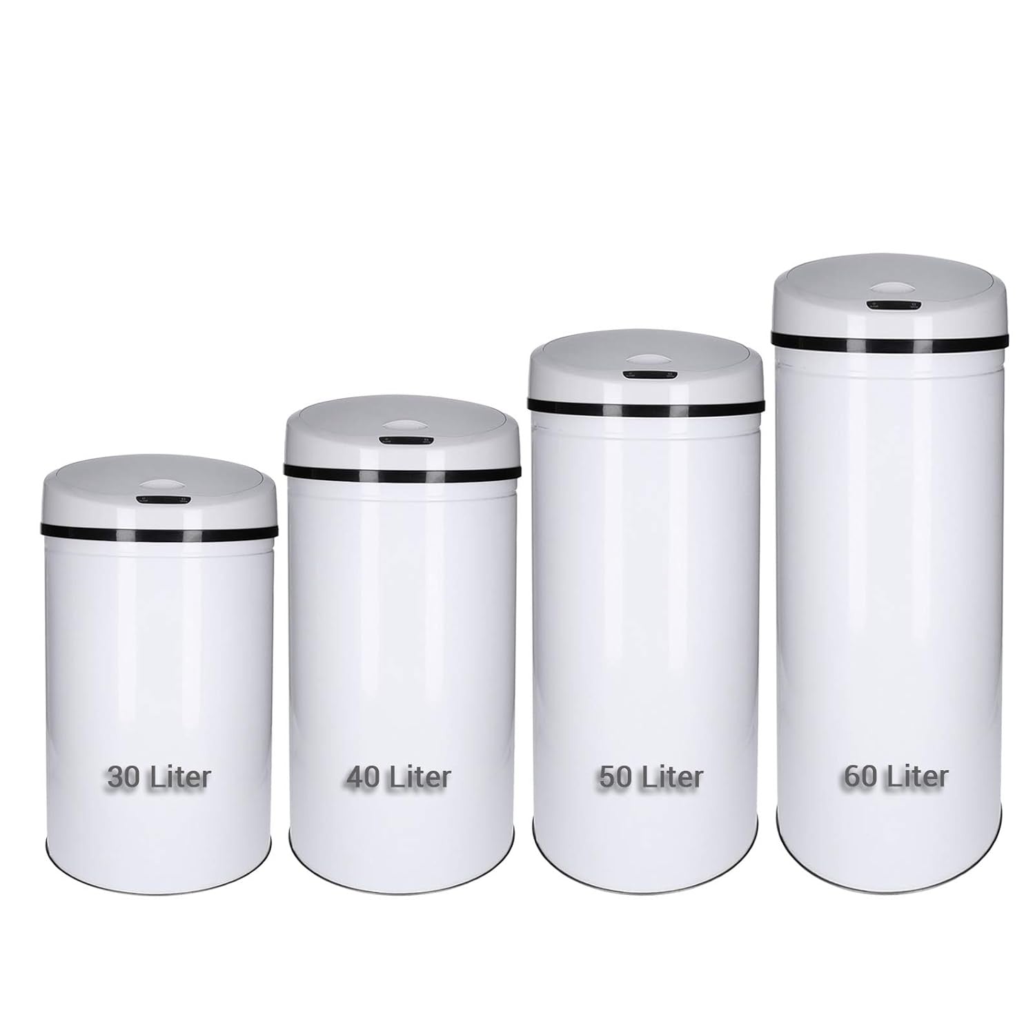 40L Automatic Sensor Kitchen Bin Touchless Soft Close White
