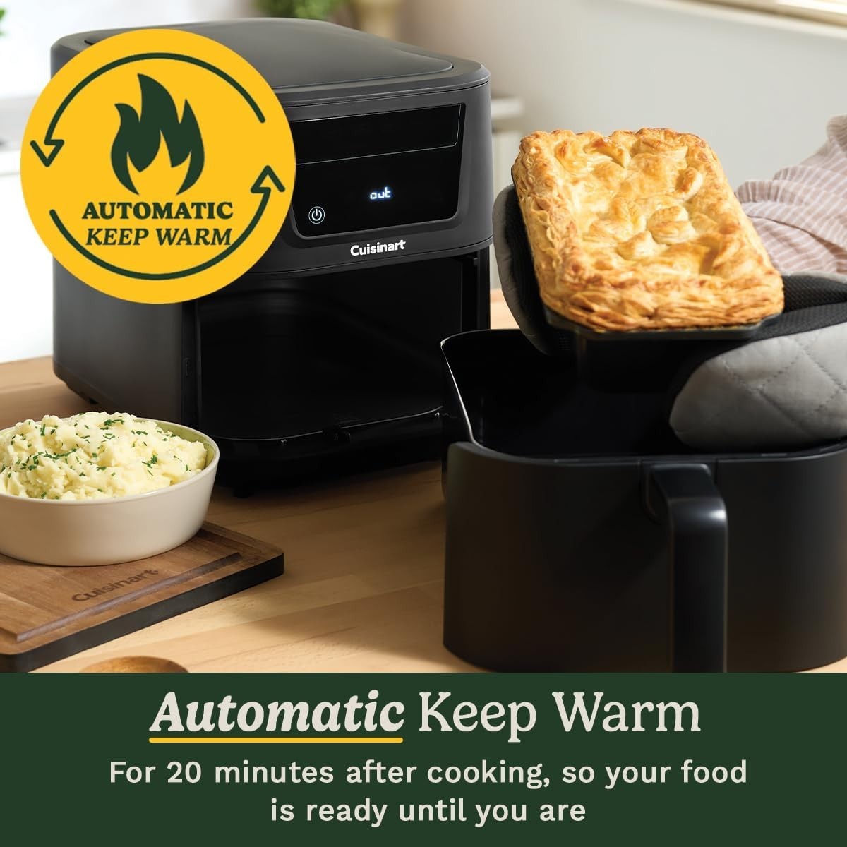XL 7.6L Air Fryer PFAS Free 7 Functions Digital Touch Slim Dishwasher Safe