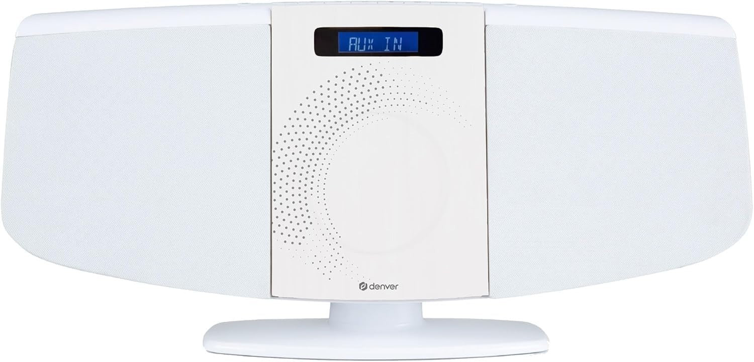 Wall Mountable Bluetooth DAB+ CD Player HiFi System with Remote & USB AUX