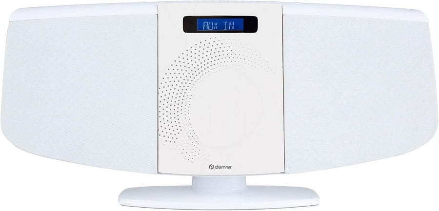 Wall Mountable Bluetooth DAB+ CD Player HiFi System with Remote & USB AUX