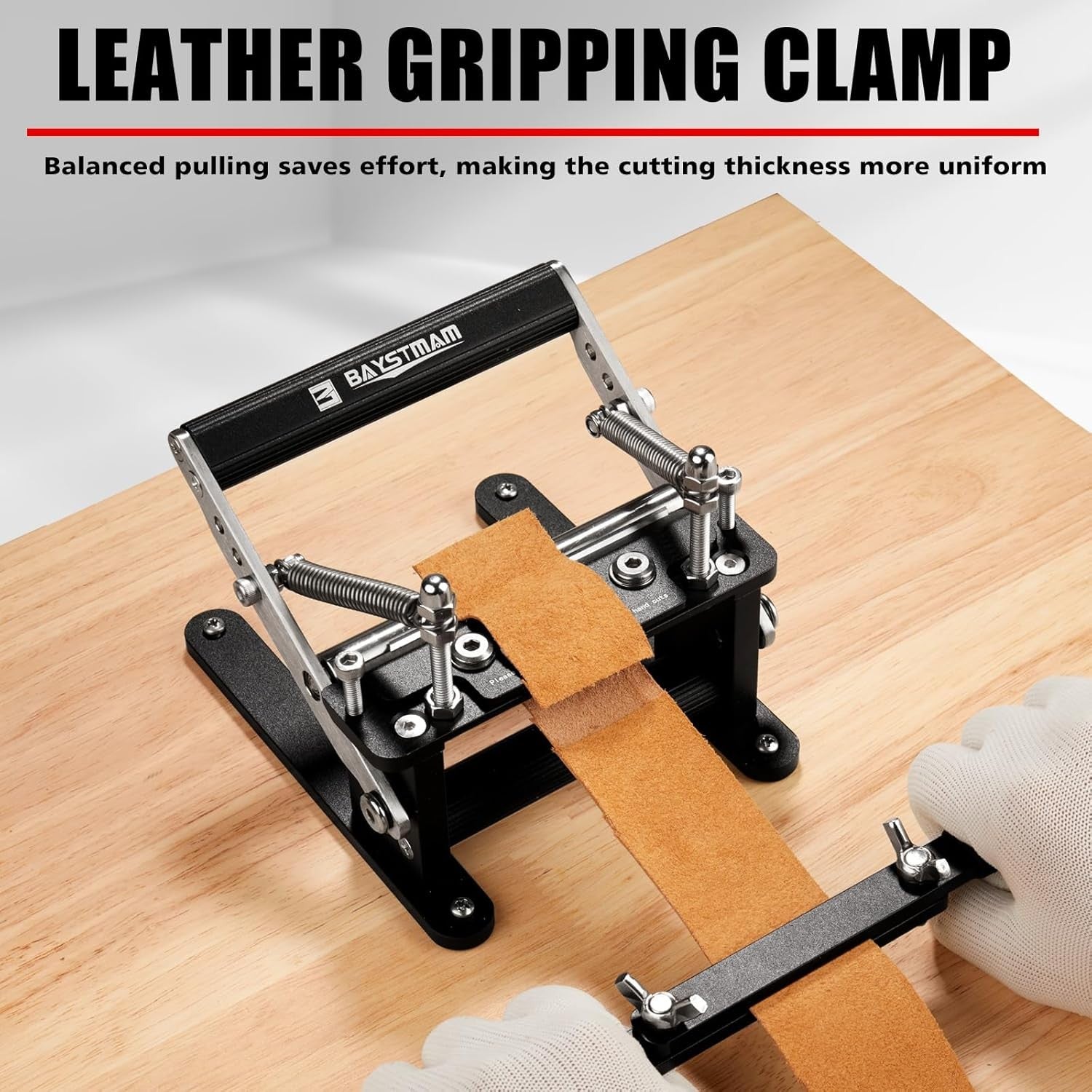 Manual Leather Splitter Skiver Adjustable Thickness Peeling Craft Tool