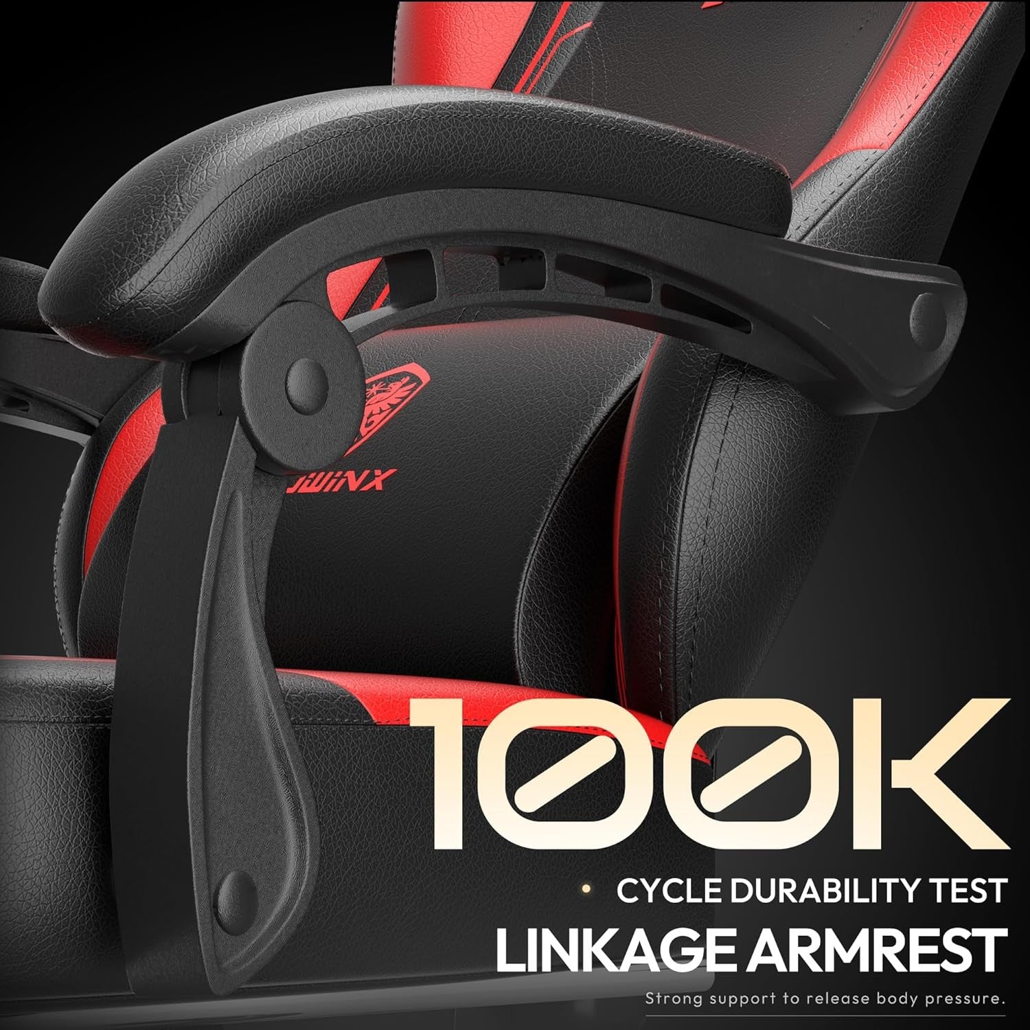 Ergonomic Gaming Chair w/ Pocket Spring Cushion Footrest Massage