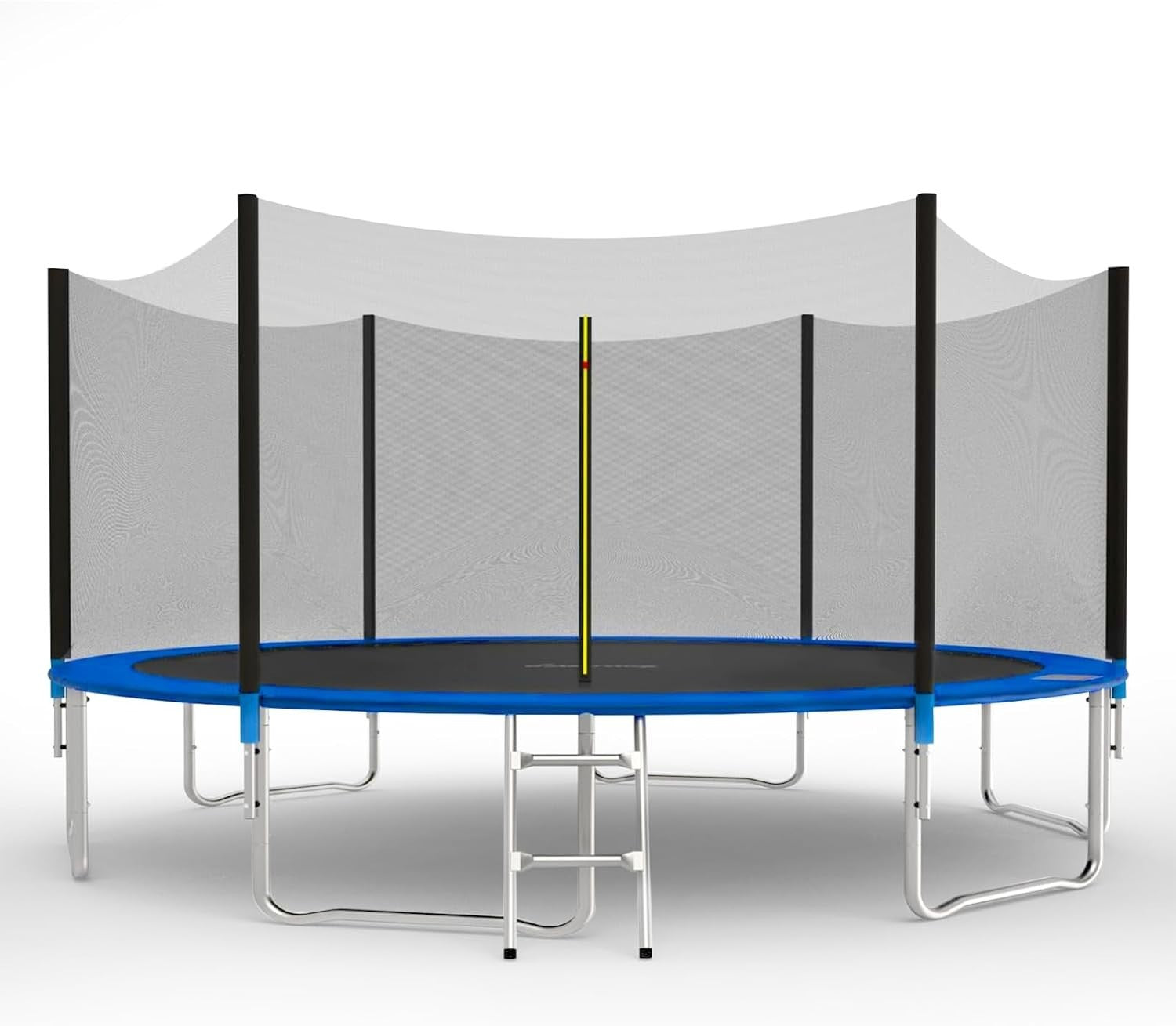 14ft Outdoor Garden Trampoline Kids Safety Net Ladder Heavy Duty